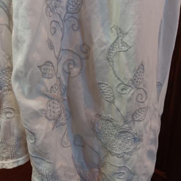 Johnny Was midi embroidered dress with drawstring in womens size 2X - Picture 6 of 7